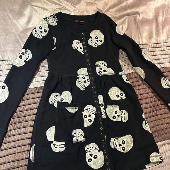 Y2K Betsey Johnson Skull Dress - Picture 4 of 10